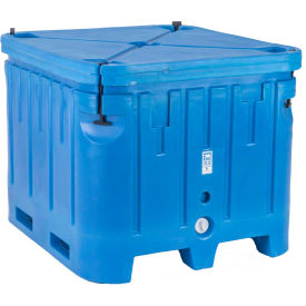 Polar Insulated Box w/ Lid, 48"L x 43"W x 36"H, 1500 lb. Capacity, Blue