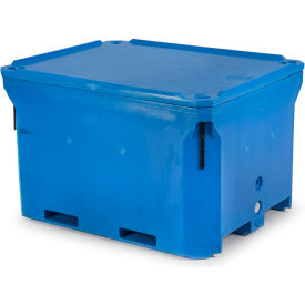 Polar Insulated Box w/ Lid, 58"L x 46"W x 35"H, 2000 lb. Capacity, Blue
