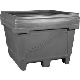 Armor Bin, Molded Base, 48"L x 44"W x 36"H, 2000 lb. Capacity, Natural, Polyethylene