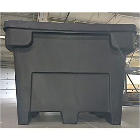 FDA Bulk Container, 42-1/2"L x 42-1/2"W x 33-1/2"H, 1200 lb. Capacity, Black, Polyethylene