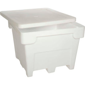 FDA Bulk Container, 42-1/2"L x 42-1/2"W x 33-1/2"H, 1200 lb Capacity, Natural, Polyethylene