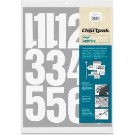 Vinyl Numbers, 4"H, White
