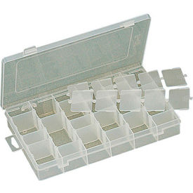24 Adjustable Plastic Compartment Box 11"L x 7"W x 1-3/4"H