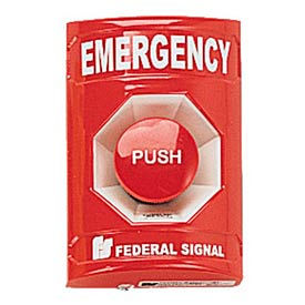 Push Station, Emergency, Red