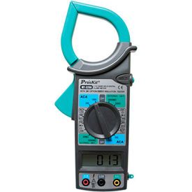 Meter - True RMS, measures AC/DC voltage, current, resistance, temperature, frequency, and capacitance - Includes carrying case and test leads