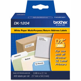 Die-Cut Multipurpose Labels, .66" x 2.1", White, 400/Roll