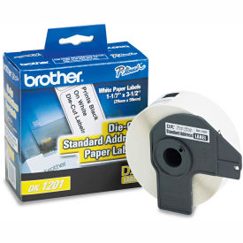 Die-Cut Address Labels, 1.1" x 3.5", White, 400/Roll