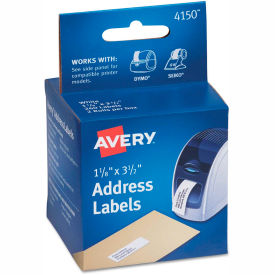 Thermal Printer Labels, Address, 1-1/8 x 3-1/2, White, 260 Labels/Box