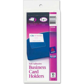 Self-Adhesive Business Card Holder, Clear