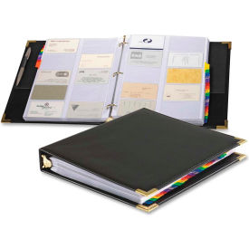 Sewn Vinyl Business Card File Binder