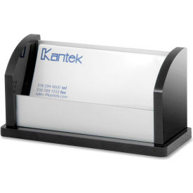 Business Card Holder, Aluminum, Black