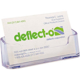 Desktop Business Card Holder, Plastic, 2/Pk
