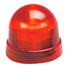 StreamLine Low Profile LED Light, 90-240VAC, Red, 4 Flash Patterns