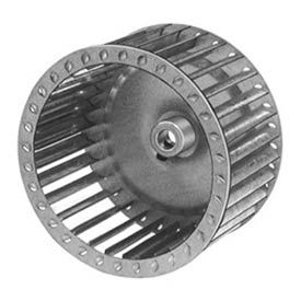 Galvanized Steel Blower Wheel, Ccw Rotation, 6" Dia., 1/2" Bore, 3-1/4"W