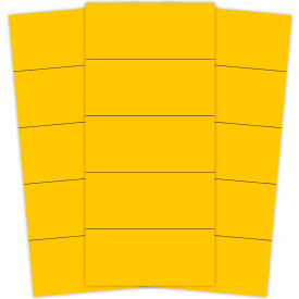 Magnetic Yellow Strips 2" X 7/8", 25 Per Pack