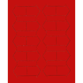 3/4" Red Magnetic Arrows 20/Pk