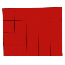 3/4" Red Magnetic Squares 20/Pk