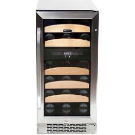 Wine Refrigerator Built-In Dual Temperature Zone, 28 Bottle Capacity