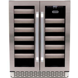Elite Refrigerator, Stainless Steel Door, Dual Zone Built-in, 40 Wine Bottles