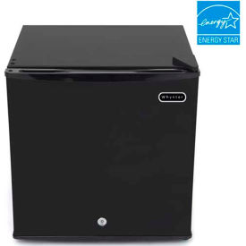 Compact Upright Freezer With Lock, Solid Door, 1.1 Cu. Ft., Black