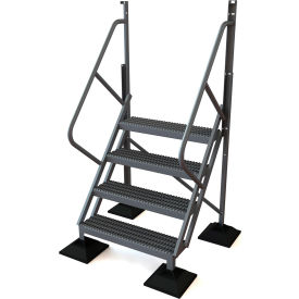 U-Design Rooftop Platforms - 4-Step 50 Degree Incline Ladder