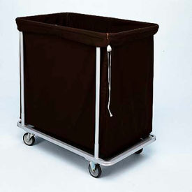 Laundry Cart 1112 HD Cloth 37"L x 22"W x 38"H, 12 Bushel, Black