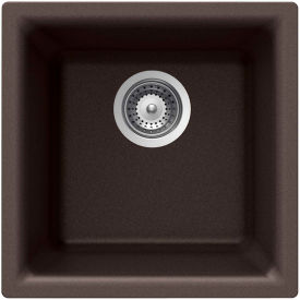 E-100U MOCHA Quartztone Granite Dual Mount Bar/Prep Sink, Mocha