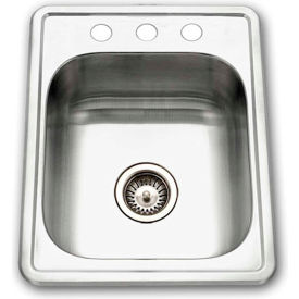 ADA Drop In Stainless Steel 3-Hole Bar/Prep Sink