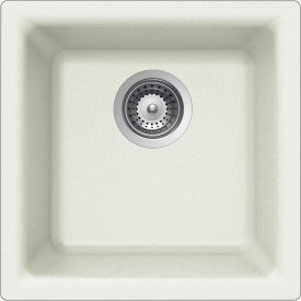 E-100U CLOUD Granite Dual Mount Bar/Prep Sink, White