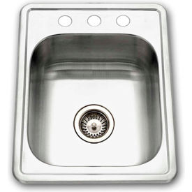 Drop In Stainless Steel 3-Holes Bar/Prep Sink