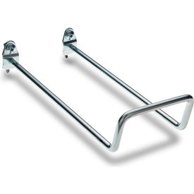 Double Closed Loop Peg Hook, 80 Degree Bend, 8"L, Pack of 5