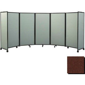 Portable Mobile Room Divider, 5'x25' Fabric, Royal Blue