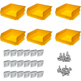 Large Pegboard Hanging Bin System, 6 pc