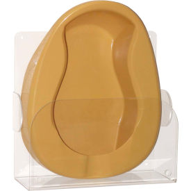 Single Bedpan Rack, Plastic, Clear