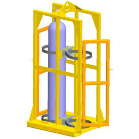 Cylinder Bottle Lifter - 2 Cylinders, 26"W x 64-1/2"H, 750 Lb. Capacity
