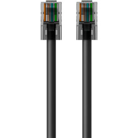 CAT6 Ethernet Patch Cable, RJ45, M/M, 3 ft., Black