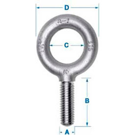 316 Stainless Eyebolt - 1/2-13 - 1-1/2" Shank - Made In USA