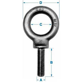 Eyebolt - Metric - Shoulder Pattern - M22 x 2.50 - Made In USA