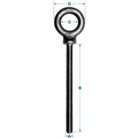 Carbon Eyebolt - Shoulder Pattern - 1/2-13 - 6" Shank - Made In USA