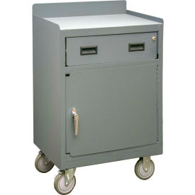 Mobile Bench Cabinet, 1 Drawer, 29-7/8"W x 18-1/8"D, Gray