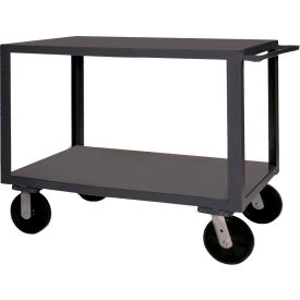 Utility Cart w/2 Shelves, 5000 lb. Capacity, 54-1/8"L x 30"W x 39-1/2"H, Gray