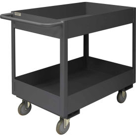 Stock Cart with 2 Shelves, 3600 lb. Capacity, 42-1/4"L x 24-1/4"W x 39"H, Gray