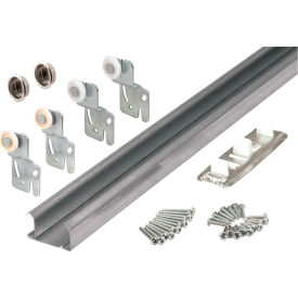 Bi-Pass Closet Track Kit, 48" 2 Door Hardware Pack