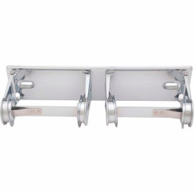 Standard Toilet Tissue Dispenser Dual Roll, Horizontal Stainless Steel