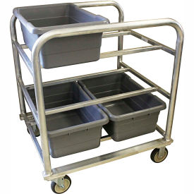 Aluminum Lug Cart - 6 Lug Capacity, Heavy Duty All-Welded, 31-1/4"L x 27-1/2"W x 35"H, Gray