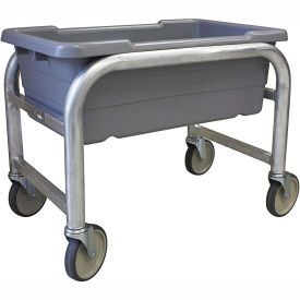 Aluminum Lug Cart - 1 Lug Cap. All-Welded 24-1/4"L x 16-1/2"W x 20"H, Gray, No lugs