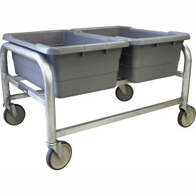Aluminum Lug Cart - 3 Lug Cap. All-Welded Side by Side 33"L x 24-1/2"W x 20"H, Gray