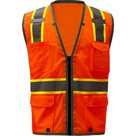 Class 2 Heavy Duty Safety Vest, Orange, 2XL