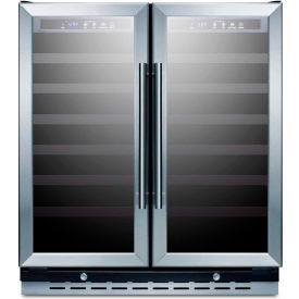 Built-In Undercounter Dual Zone Wine Cellar, LED Lighting, 30" Wide