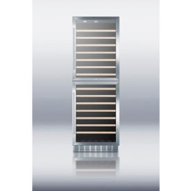 Summit-Wine Cellar W/Two Glass Doors, 118 Bottle Capacity, 23-5/8" Wide